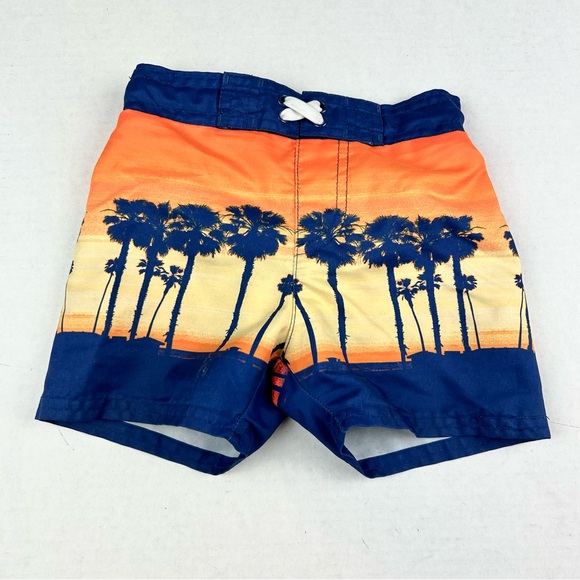 Cat & Jack Boy Tropical Design Swim Trunks - Picture 1 of 5
